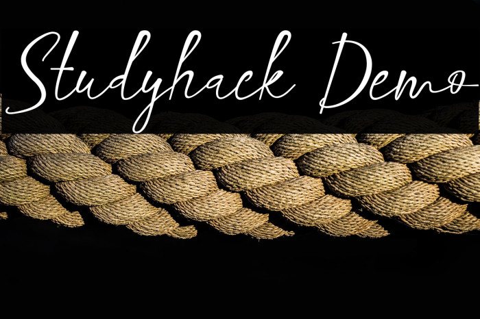 Studyhack Demo Example 3