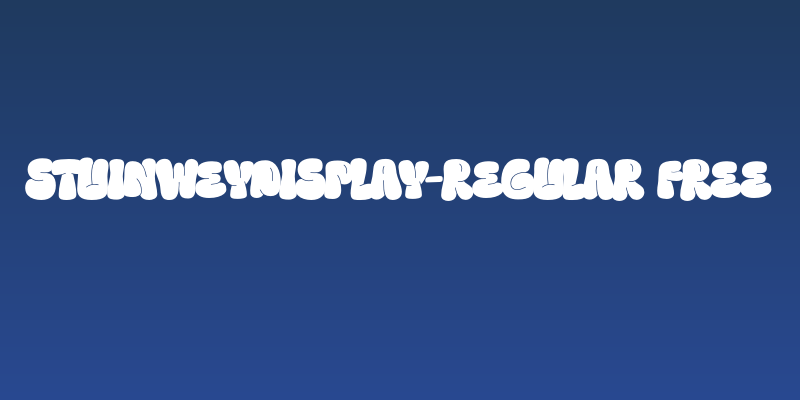 StuinweyDisplay-Regular FREE Social Header