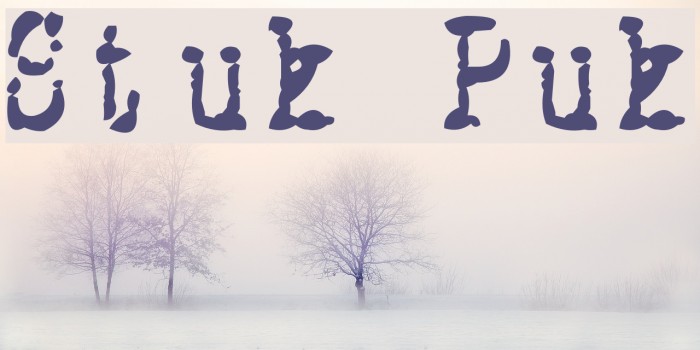 Stuk Puk Font examples