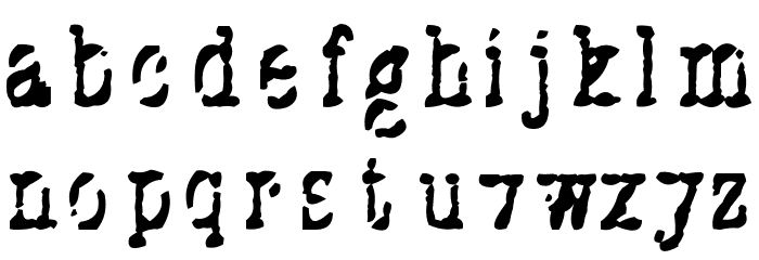 Stuk Puk Font LOWERCASE