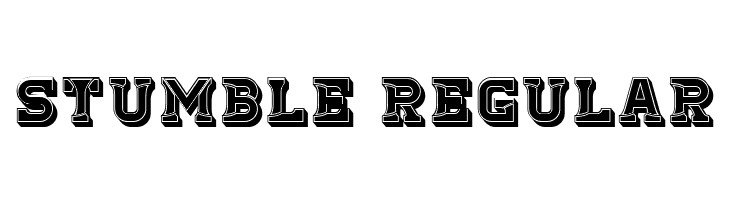 Stumble Regular  font caratteri gratis
