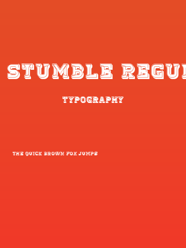 Stumble Regular Poster