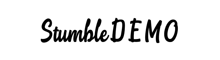 StumbleDEMO  नि: शुल्क फ़ॉन्ट्स डाउनलोड