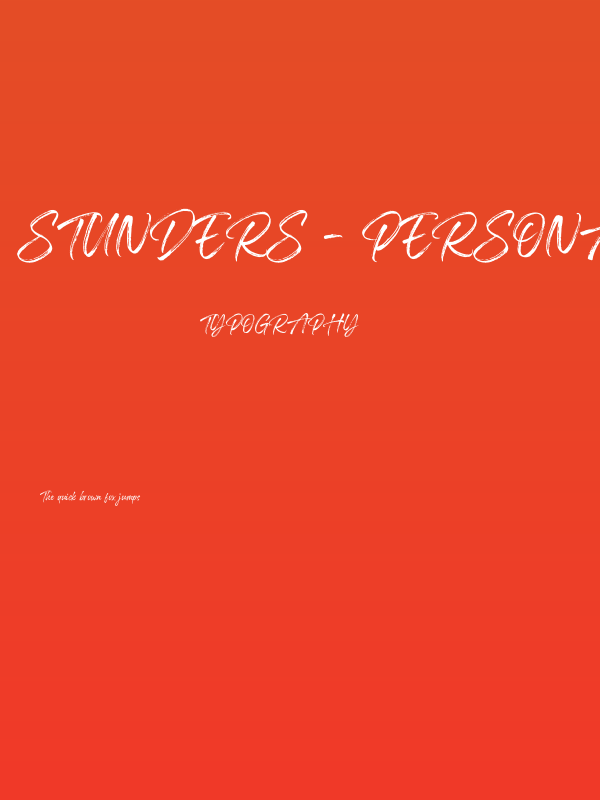 Stunders - Personal Use Poster