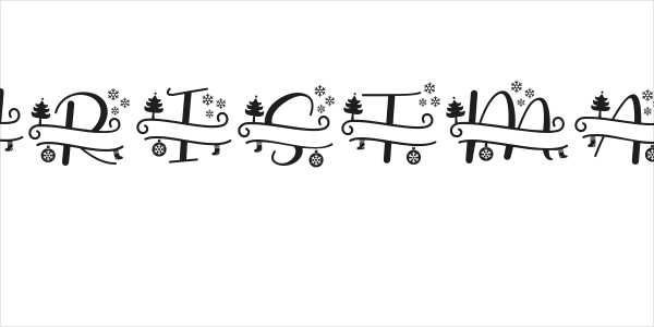Stunning Christmas Monogram Logo