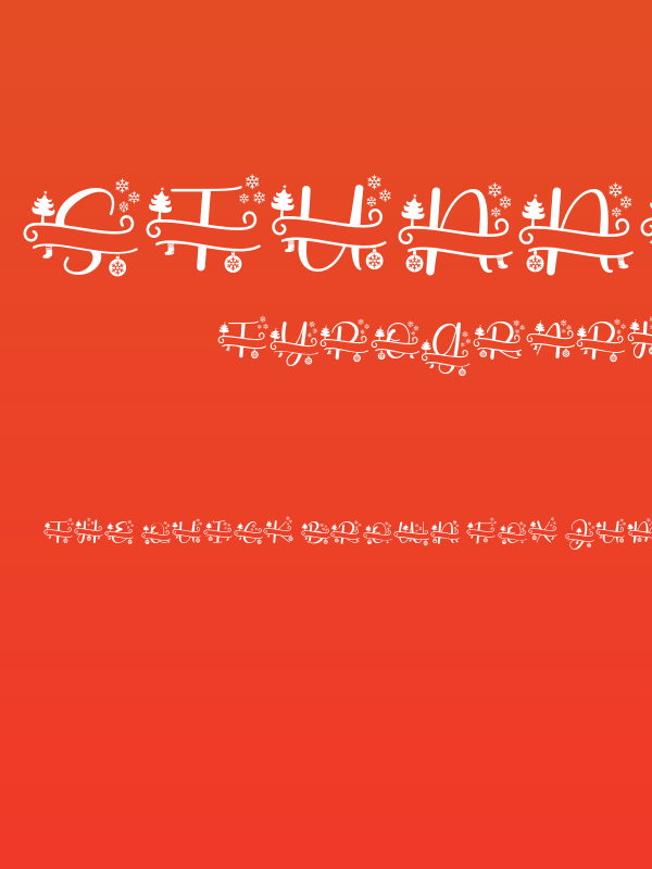 Stunning Christmas Monogram Poster