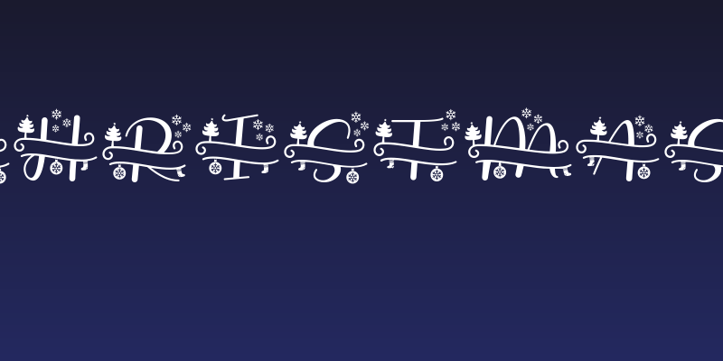 Stunning Christmas Monogram Social Header