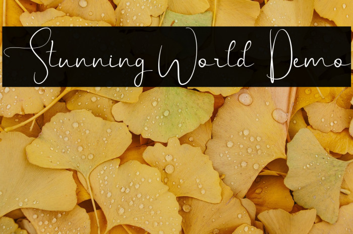 Stunning World Demo Example 3