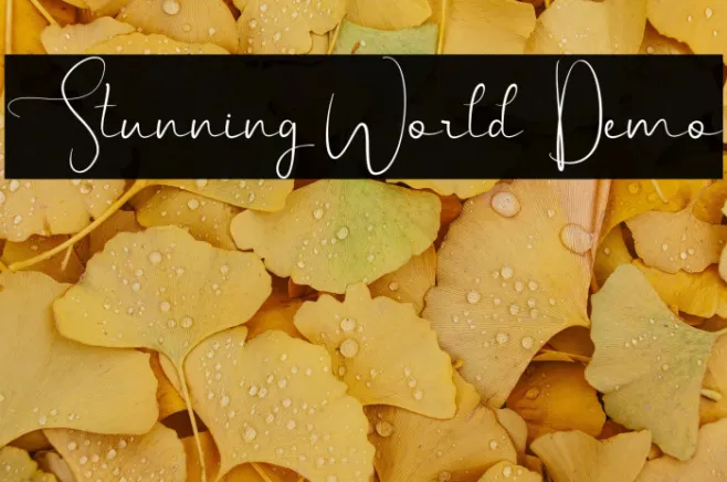 Stunning World Demo Example 3