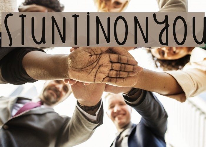 StuntinOnYou Font examples