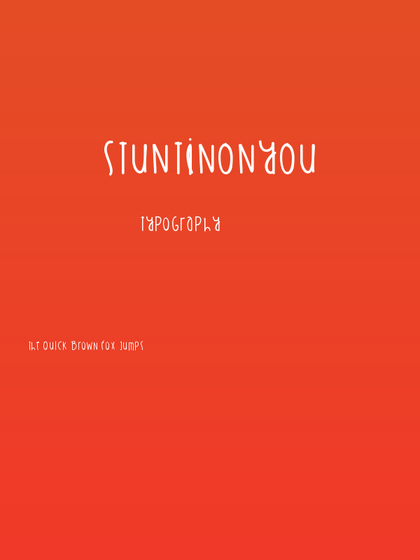 StuntinOnYou Poster