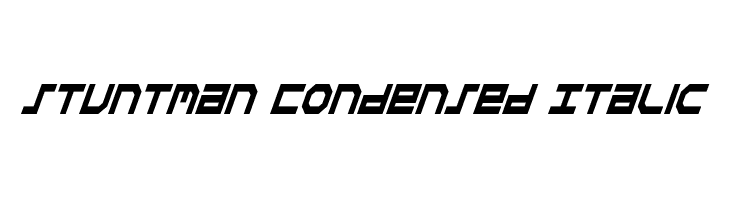 Stuntman Condensed Italic  font caratteri gratis
