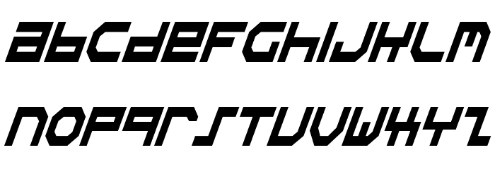 Stuntman Condensed Italic Font LOWERCASE