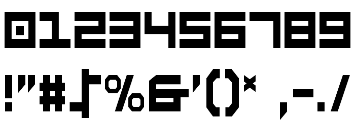 Stuntman Condensed フォント その他の文字