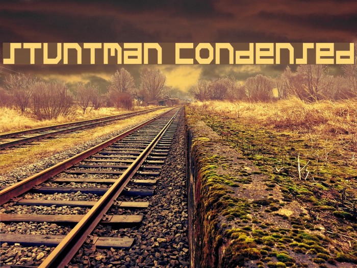 Stuntman Condensed フォント examples