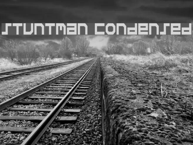 Stuntman Condensed フォント examples