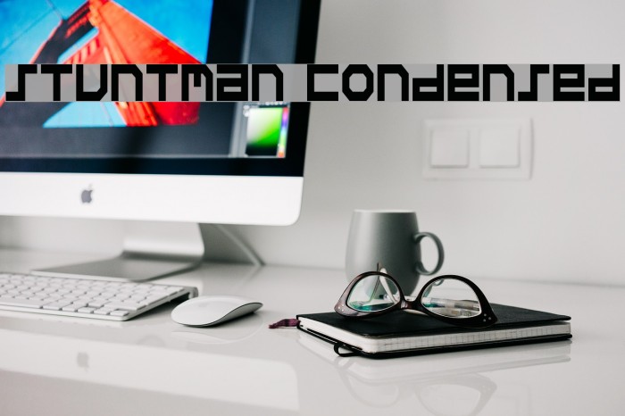 Stuntman Condensed フォント examples