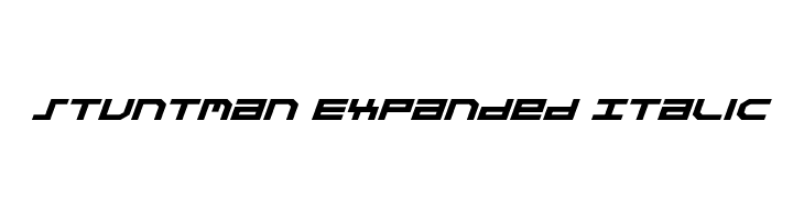 Stuntman Expanded Italic Polices