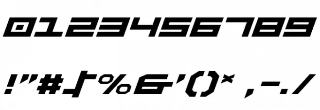 Stuntman Expanded Italic Polices AUTRES CHARS