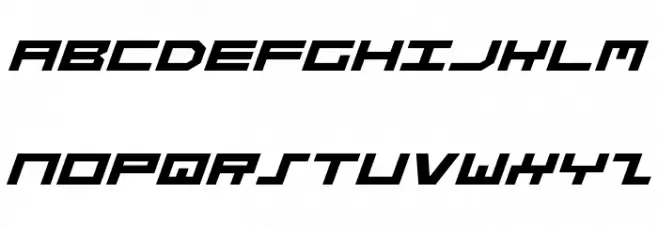 Stuntman Expanded Italic Шрифта ВЕРХНИЙ