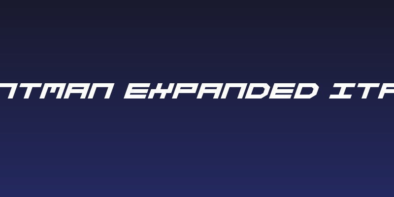 Stuntman Expanded Italic Social Header