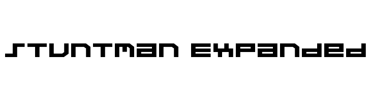 Stuntman Expanded  Free Fonts Download