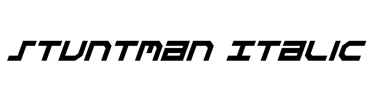 Stuntman Italic  font caratteri gratis
