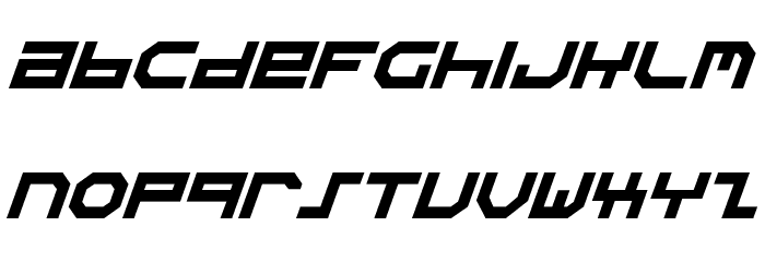 Stuntman Italic Font LOWERCASE