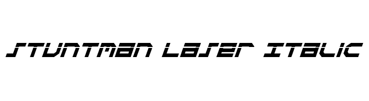 Stuntman Laser Italic  Free Fonts Download