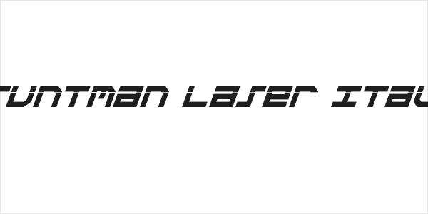 Stuntman Laser Italic Logo
