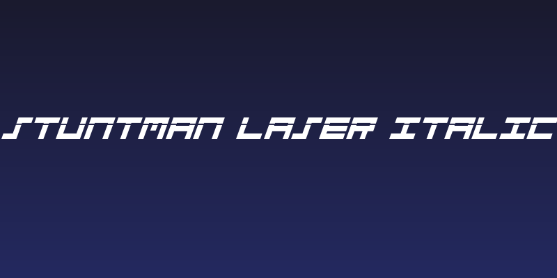 Stuntman Laser Italic Social Header