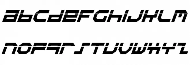 Stuntman Laser Italic Fuentes MINÚSCULAS