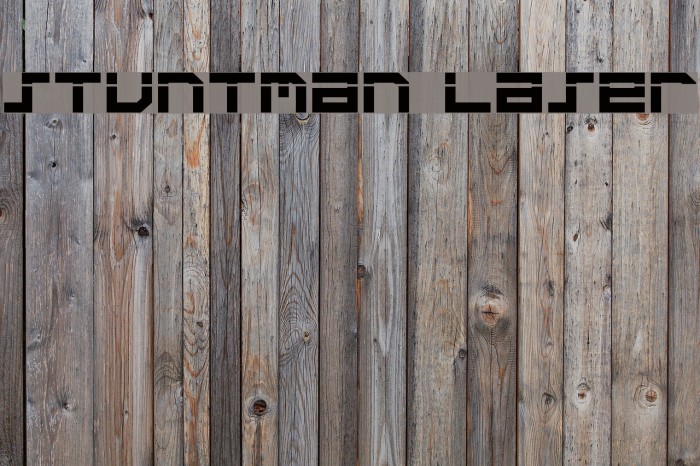 Stuntman Laser Font examples