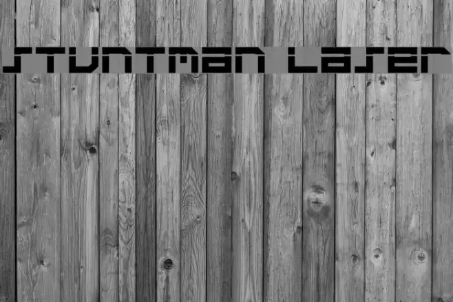 Stuntman Laser Font examples