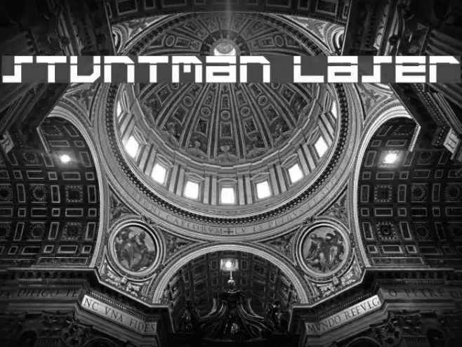 Stuntman Laser Font examples