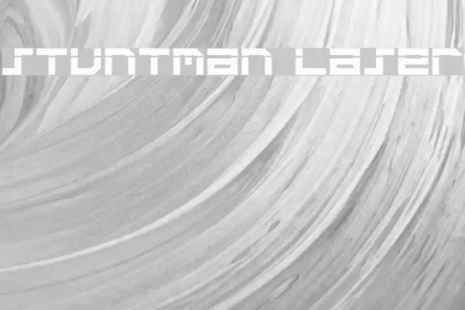 Stuntman Laser Font examples