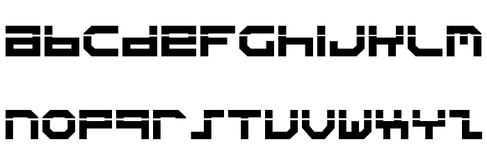 Stuntman Laser Font LOWERCASE