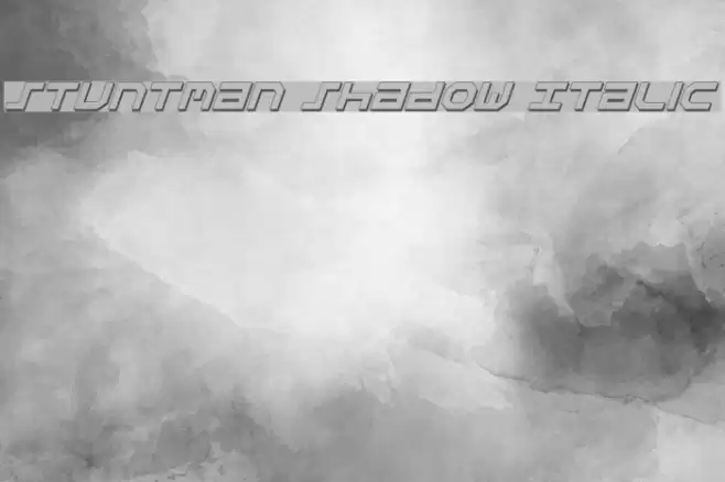 Stuntman Shadow Italic Шрифта examples