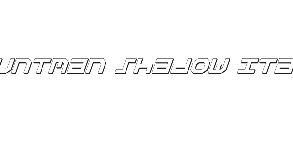 Stuntman Shadow Italic Logo