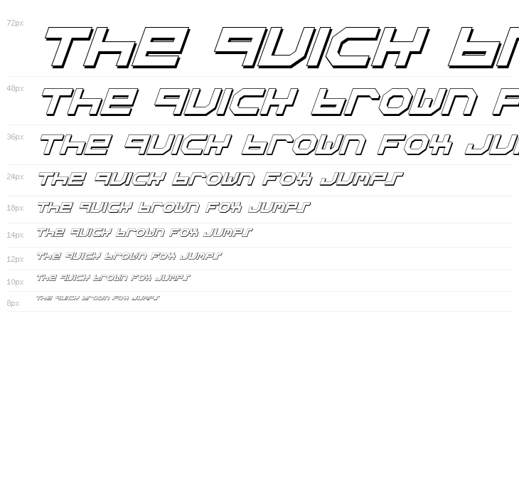 Stuntman Shadow Italic Waterfall