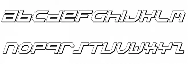 Stuntman Shadow Italic フォント 小文字