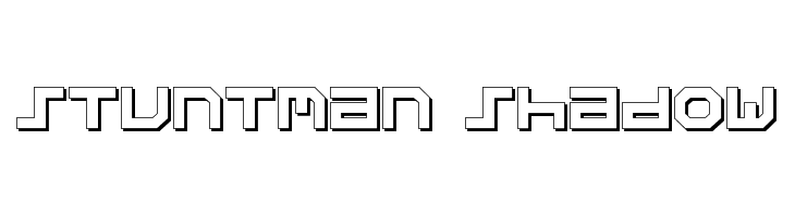 Stuntman Shadow Font