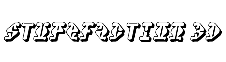 Stupefaction 3D Font