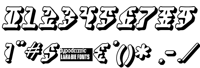 Stupefaction 3D Font OTHER CHARS