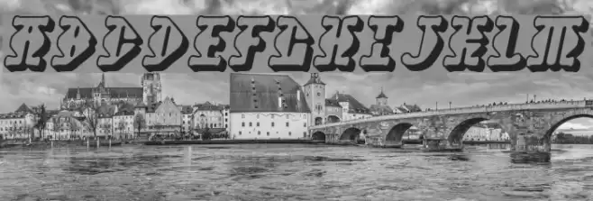 Stupefaction 3D Font examples