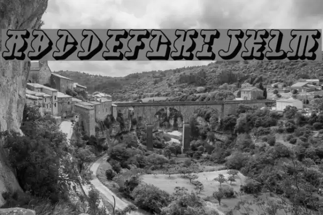 Stupefaction 3D Font examples