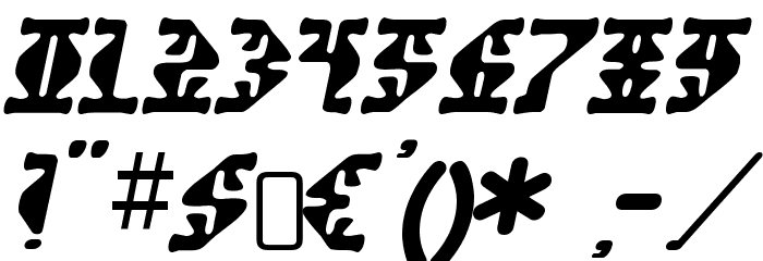 Stupefaction-Regular Font OTHER CHARS
