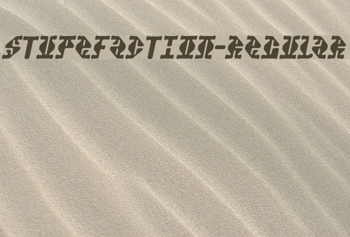 Stupefaction-Regular Font examples