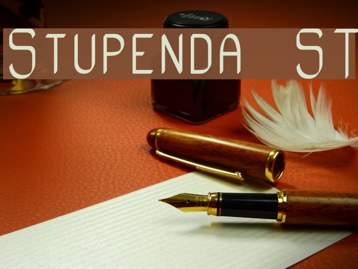 Stupenda ST Font examples