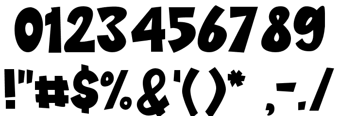 Stupendous Jack Font OTHER CHARS